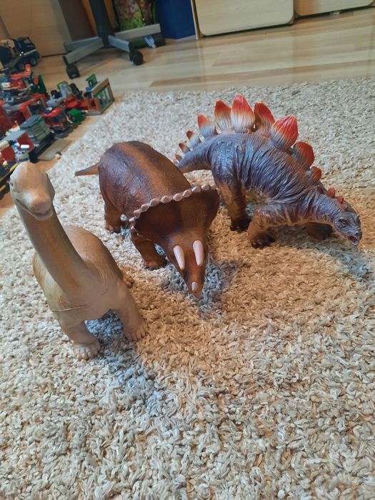 Duże gumowe dinozaury – zestaw